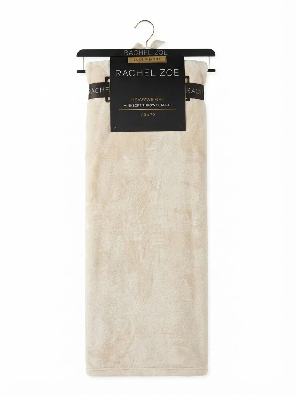 Rachel Zoe Plush Minksoft Throw Blanket - Cream